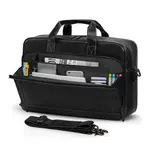 RAINSMORE Mens 16 Inch Crossbody Shoulder Office Bag Retro College Satchel – Color: Black – Thumbnail 1