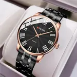 Curren 8422 Luxury Stainless Steel Quartz Analog Casual Style Fashion Men's Watch – Dial Color: Black, Strap Color: Black – Thumbnail 5