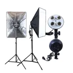 4 in 1 Bulb Softbox Setup (Pair) – Thumbnail 1