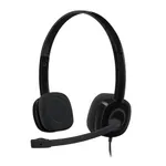 Logitech H151 Stereo Headset (One port) – Color: Black – Thumbnail 1