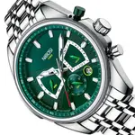 Nibosi 2508 Luxury Stainless Steel Luminous Needles Men's Watch – Dial Color: Green, Strap Color: Silver – Thumbnail 3