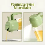 Glass Oil Dispenser Bottle 500ml Transparent Kitchen Oil Sprayer – Thumbnail 3