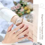 Olevs 9985 Stainless Steel Analog Wrist Watch For Women – Dial Color: White, Strap Color:  Brown  – Thumbnail 5