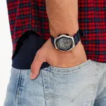 Casio AE-1000W-1AVDF Youth World Time Water Resistant Multifunctional Digital Watch  – Dial Color: Silver, Strap Color: Blue – Thumbnail 5