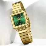 NAVIFORCE NF5048 Stylish Square Waterproof Women’s Watch – Dial Color: Green, Strap Color: Gold  – Thumbnail 2