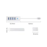 Orico PW4U-C3 4-Port Type-C To USB3.0 HUB White – Thumbnail 3