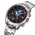 Skmei 9346 Multifunctional Quartz Men's Watch – Dial Color: Blue, Strap Color: Silver – Thumbnail 2