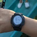 SKMEI 1258 Digital Rugged Design PU Leather Sporty Men's Watch – Dial Color: Black, Strap Color: Blue – Thumbnail 4