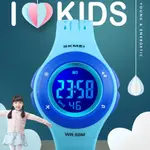 SKMEI 1455 Digital Waterproof Luminous Sporty Kid's Watch – Dial Color: Black, Strap Color: Blue – Thumbnail 2