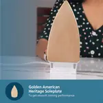 Philips HI114/28 1000-Watt Golden American Heritage Soleplate Dry Iron – Thumbnail 5