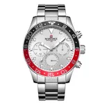 NAVIFORCE 9147 Fashion Full Steel Waterproof Casual Quartz Men's Watch – Dial Color: Silver, Strap Color: Silver – Thumbnail 1