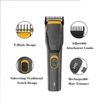 HTC AT-509 Rechargeable Hair and Beard Trimmer for Men – Thumbnail 3