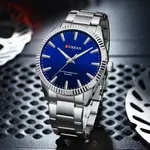 Curren 8425 Luxury Stainless Steel Waterproof Men's Watch – Dial Color: Blue, Strap Color: Silver – Thumbnail 4