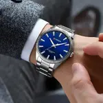 Curren 8425 Luxury Stainless Steel Waterproof Men's Watch – Dial Color: Blue, Strap Color: Silver – Thumbnail 5