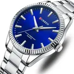 Curren 8425 Luxury Stainless Steel Waterproof Men's Watch – Dial Color: Blue, Strap Color: Silver – Thumbnail 3