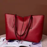 Premium Luxury PU Leather Crossbody Shoulder Bag – Color: Red – Thumbnail 2