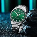 Curren 8425 Luxury Stainless Steel Waterproof Men's Watch – Dial Color: Green, Strap Color: Silver – Thumbnail 4