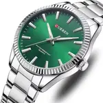 Curren 8425 Luxury Stainless Steel Waterproof Men's Watch – Dial Color: Green, Strap Color: Silver – Thumbnail 3