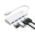 ORICO PAPW4A-C3 PW Series 4-Port USB Type-C HUB White – Thumbnail 1