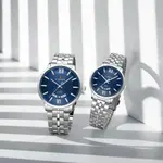 NAVIFORCE NF9238 Modern & Stylish Stainless Steel strap Calendar Analog Couple Watch – Dial Color: Blue, Strap Color: Silver – Thumbnail 2
