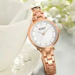 Curren 9054 Quartz Bracelet Water Resistant Watch for Women – Dial Color: Brown, Strap Color:  Brown  – Thumbnail 2