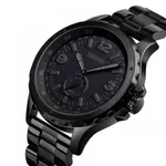 SKMEI 1513 Unique Design Analog Quartz Men's Watch – Dial Color: Black, Strap Color: Black – Thumbnail 2
