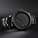 SKMEI 1513 Unique Design Analog Quartz Men's Watch – Dial Color: Black, Strap Color: Black – Thumbnail 4