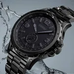 SKMEI 1513 Unique Design Analog Quartz Men's Watch – Dial Color: Black, Strap Color: Black – Thumbnail 5