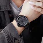 SKMEI 1513 Unique Design Analog Quartz Men's Watch – Dial Color: Black, Strap Color: Black – Thumbnail 6