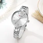 Curren 9017 Stainless Steel Analog Wrist Watch for Women – Dial Color: Silver, Strap Color: Silver – Thumbnail 3
