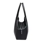 Trendy Solid Color PU Leather Crossbody Shoulder Bag – Color: Black – Thumbnail 2