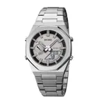 Skmei 1816 Fashion World Quartz Men's Watch – Dial Color: Silver, Strap Color: Silver – Thumbnail 1