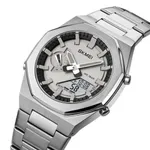 Skmei 1816 Fashion World Quartz Men's Watch – Dial Color: Silver, Strap Color: Silver – Thumbnail 2