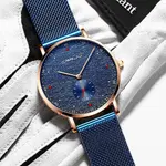 CRRJU 2163 Minimalist Stainless Steel Multifunctional Analog Quartz Men's Watch – Dial Color: White, Strap Color: Silver – Thumbnail 3