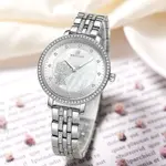 Naviforce NF5017 Quartz Stainless Steel Women’s Watch – Dial Color: White, Strap Color: White – Thumbnail 2