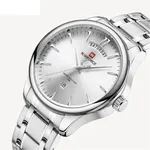 NAVIFORCE NF9213 Analog Waterproof Stainless Steel Watch For Men – Dial Color: Silver, Strap Color: Silver – Thumbnail 2