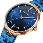 Curren 8321 High Quality Stainless Steel Waterproof Analog Men's Watch – Dial Color: Blue, Strap Color: Blue – Thumbnail 2