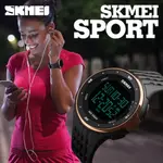 SKMEI 1219 Digital Stylish Silicone Strap Sporty Men's Watch – Dial Color: Black, Strap Color: Rose – Thumbnail 3