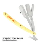 Moon Stainless Steel Professional Barber Straight Edge Shaving Razor – Thumbnail 3