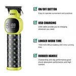VGR V-185 Professional Hair & Beard Trimmer – Color: Green – Thumbnail 3