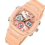 SKMEI 2389 Fashion Analog Digital Function Sport Men's Watch – Dial Color: Pink, Strap Color: Pink – Thumbnail 2