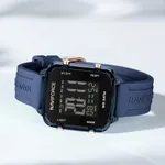 Naviforce 7120 Silicone Strap Multi-Functional Sport Fashion Digital Women Watch – Dial Color: Black, Strap Color: Blue – Thumbnail 2