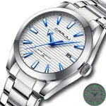 CRRJU 5006 Classic Stainless Steel Multifunctional Analog Quartz Fashion Men's Watch – Dial Color: White, Strap Color: Silver – Thumbnail 2