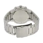 CASIO MTP-E500D-1AV Heavy Duty Stainless Steel Silver Waterproof Chronograph Men's Watch – Dial Color: White, Strap Color: Silver – Thumbnail 3