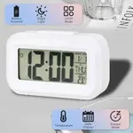 Data Time Calendar Desktop Multifunction LED Digital Table Clock – Color: White – Thumbnail 3