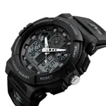 SKMEI 1270 Waterproof Digital Analog Multifunction Sports Men’s Watch – Dial Color: Black, Strap Color: Black – Thumbnail 2