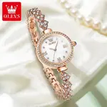 OLEVS 9903 Simple Luxury Zinc Alloy Bracelet Women Casual Watch – Dial Color: White, Strap Color:  Brown  – Thumbnail 3