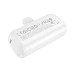 HOCO J116 5000mAh Cool Fast Charging Mini Pocket Power Bank – Color: White – Thumbnail 2
