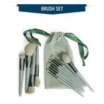 Maange 52022 13pcs Green Makeup Brushes Set With Bag – Thumbnail 2