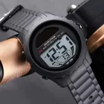 SKMEI 1585 Digital Waterproof Solar Power Digital Men's Watch – Dial Color: Grey, Strap Color: Grey – Thumbnail 4